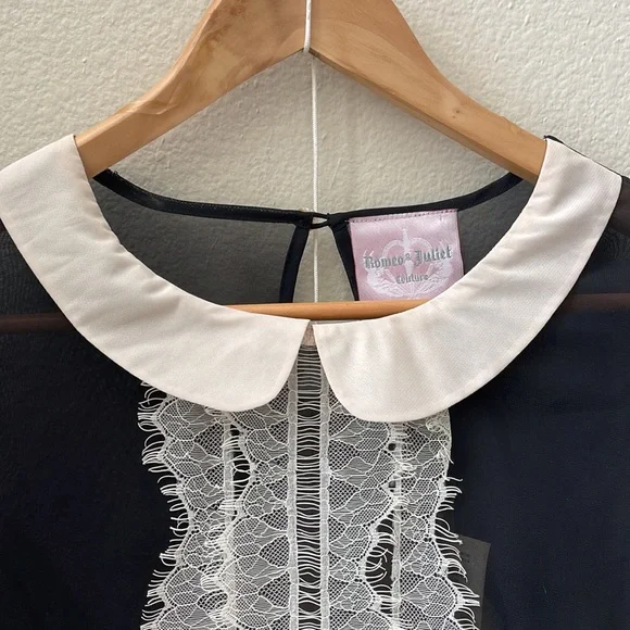 Romeo & Juliet Couture Sheer Blouse - Picture 4 of 12
